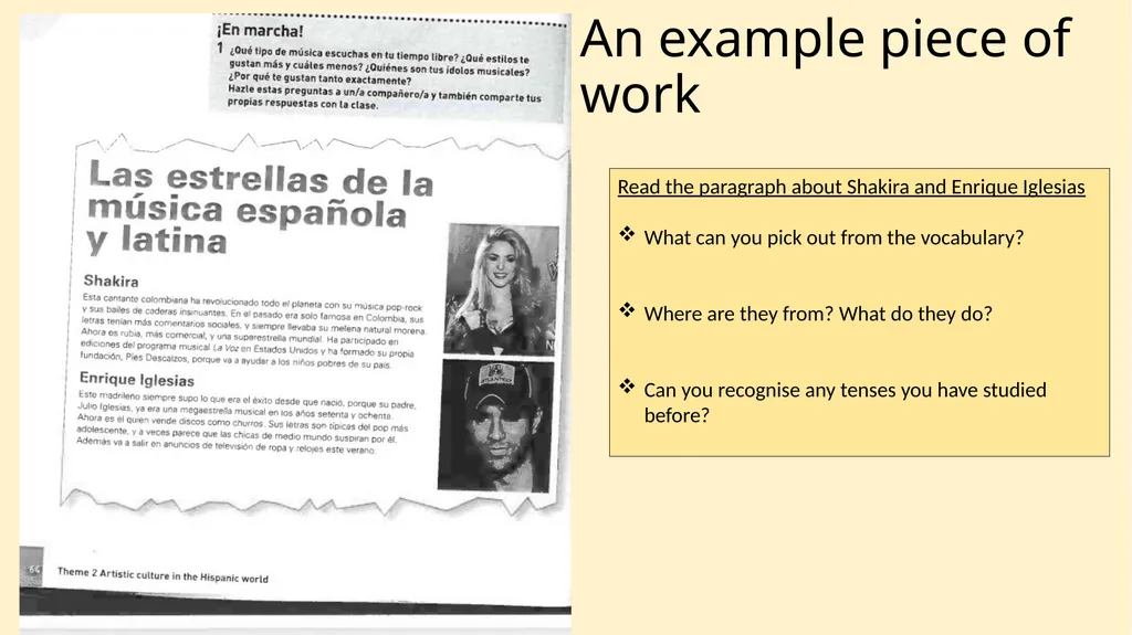 Título: Spanish A LEVEL taster session Fecha: - slide 8 of 9