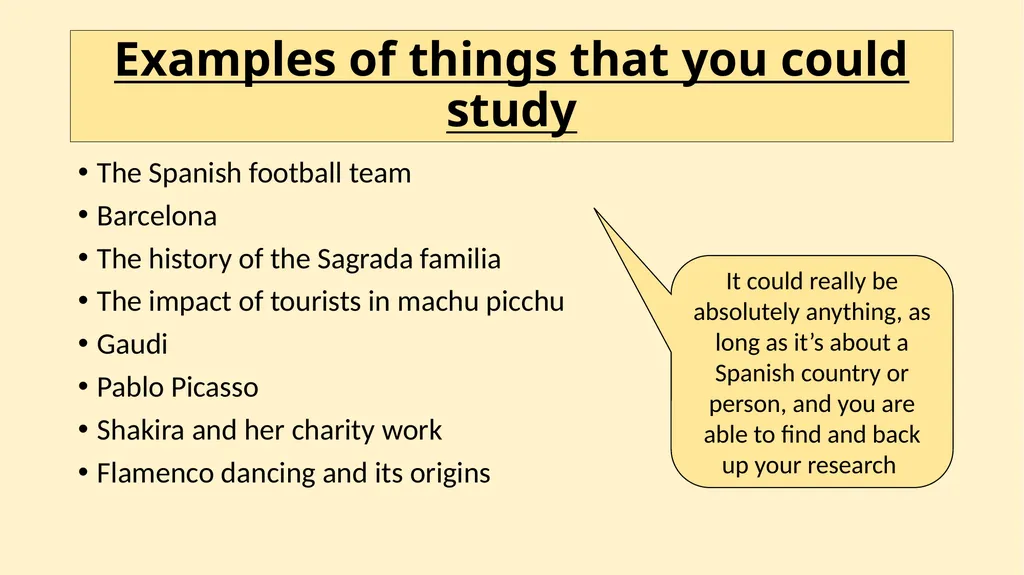 Título: Spanish A LEVEL taster session Fecha: - slide 5 of 9