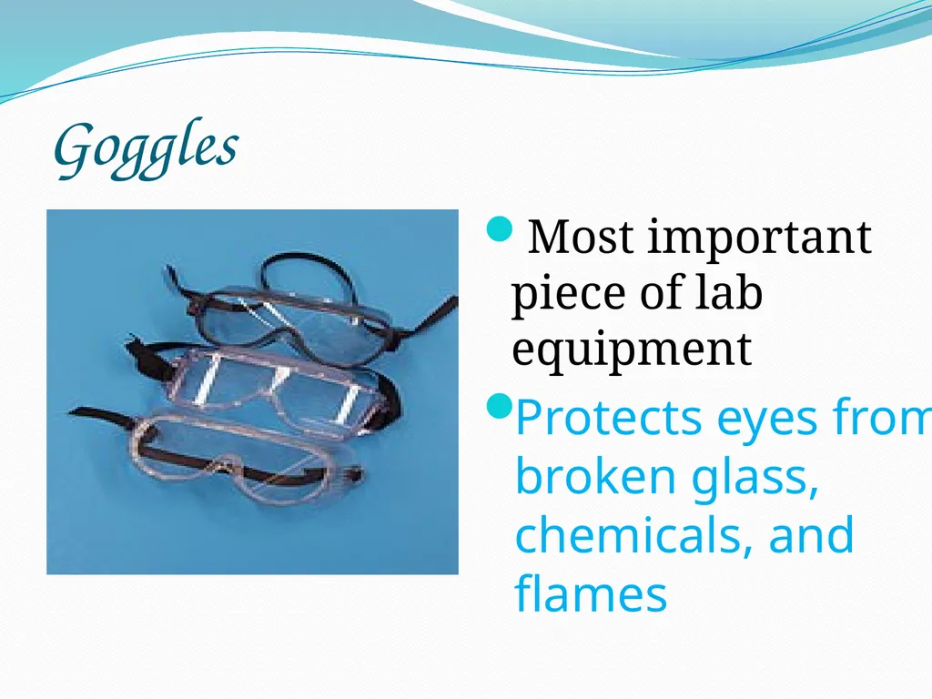LABORATORY and SAFETY EQUIPMENT AND THEIR - slide 2 of 36