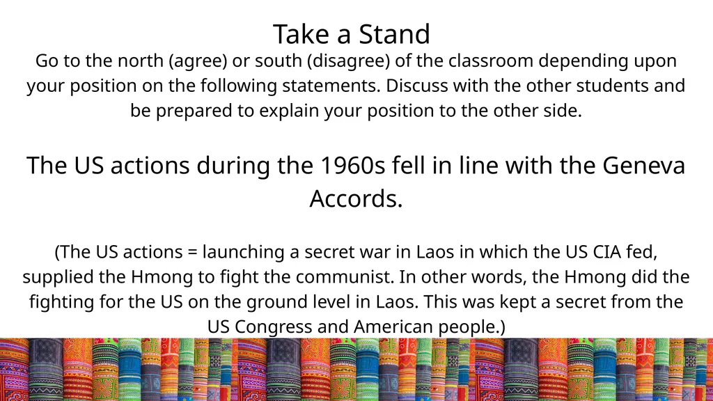 The Hmong and the Secret War in Laos HMONG HISTORY - slide 13 of 15