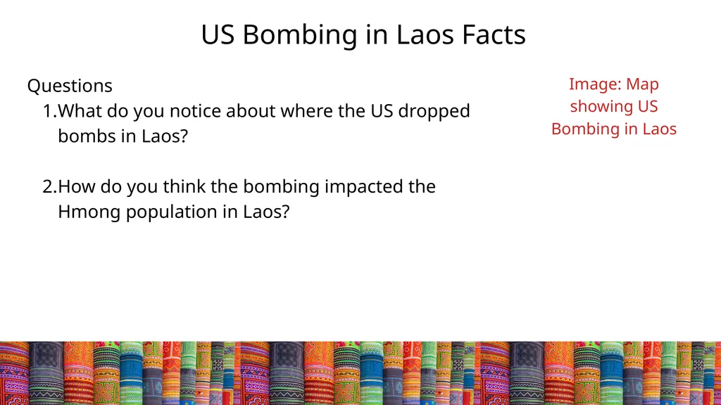 The Hmong and the Secret War in Laos HMONG HISTORY - slide 12 of 15