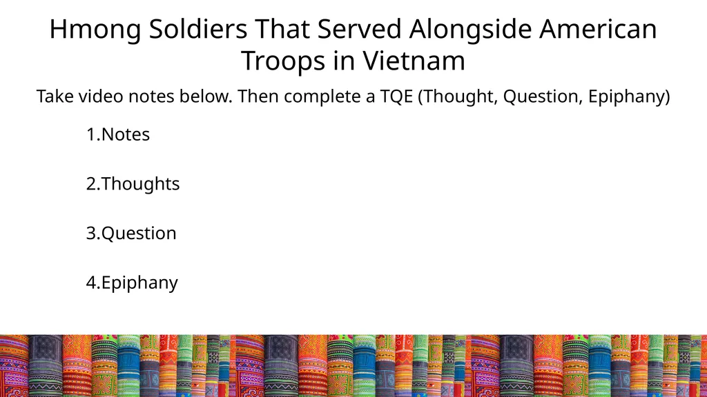 The Hmong and the Secret War in Laos HMONG HISTORY - slide 4 of 15