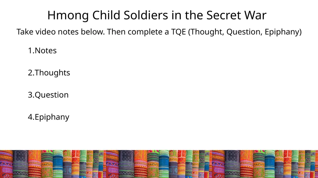The Hmong and the Secret War in Laos HMONG HISTORY - slide 9 of 15