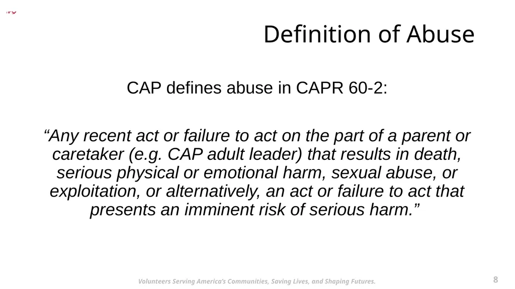 Required Staff Training 1 May 2022 2 Volunteers - slide 8 of 38