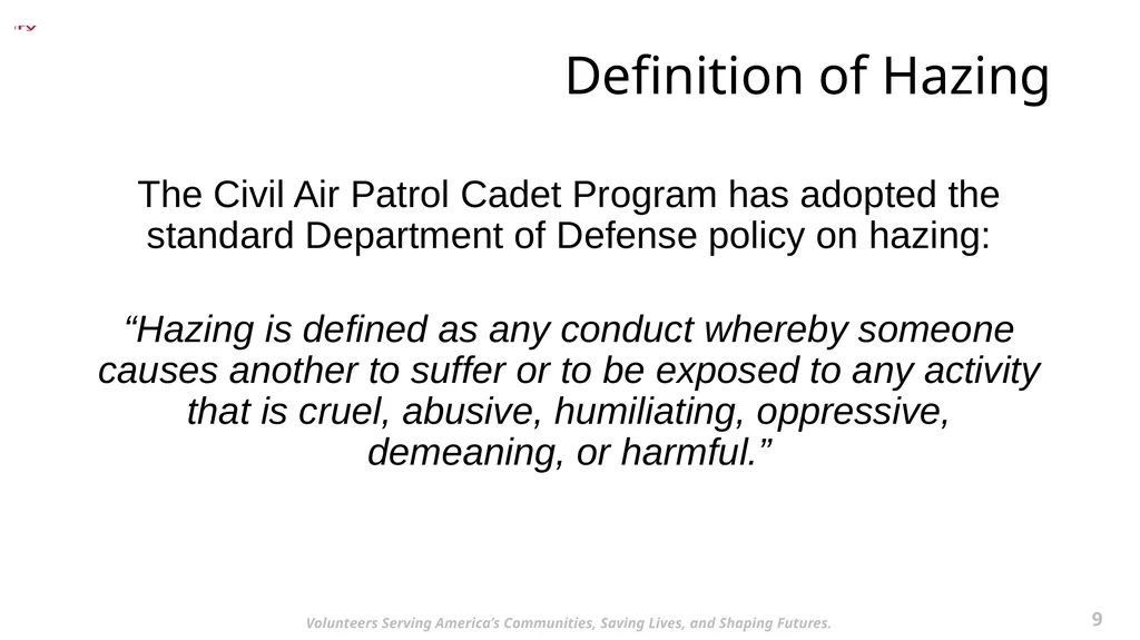 Required Staff Training 1 May 2022 2 Volunteers - slide 9 of 38