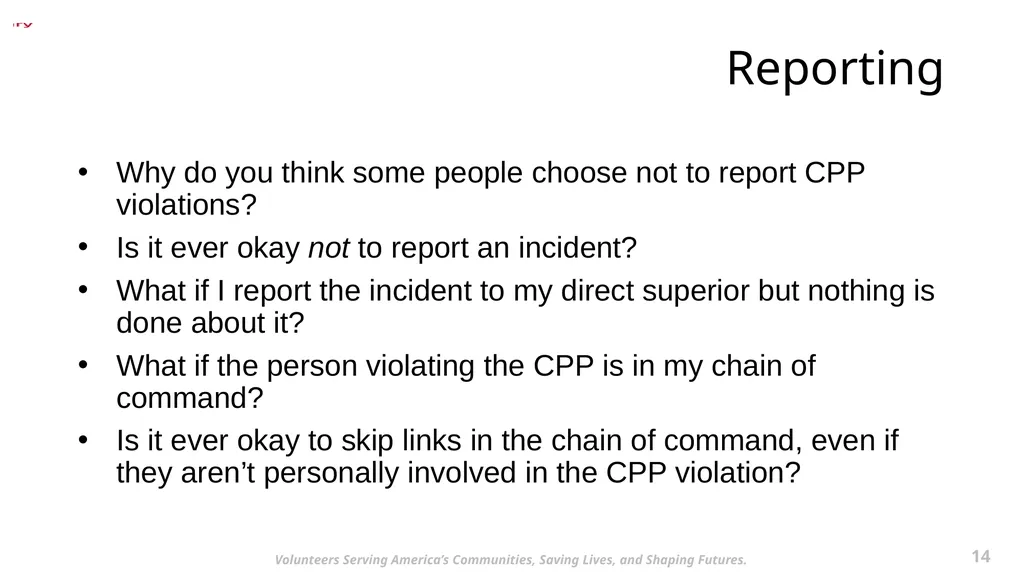 Required Staff Training 1 May 2022 2 Volunteers - slide 14 of 38
