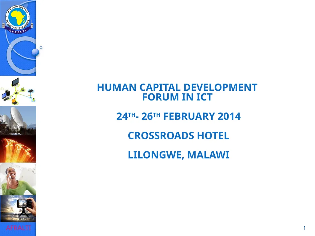 1 Human Capital Development Forum in ICT 24th- - slide 1 of 41
