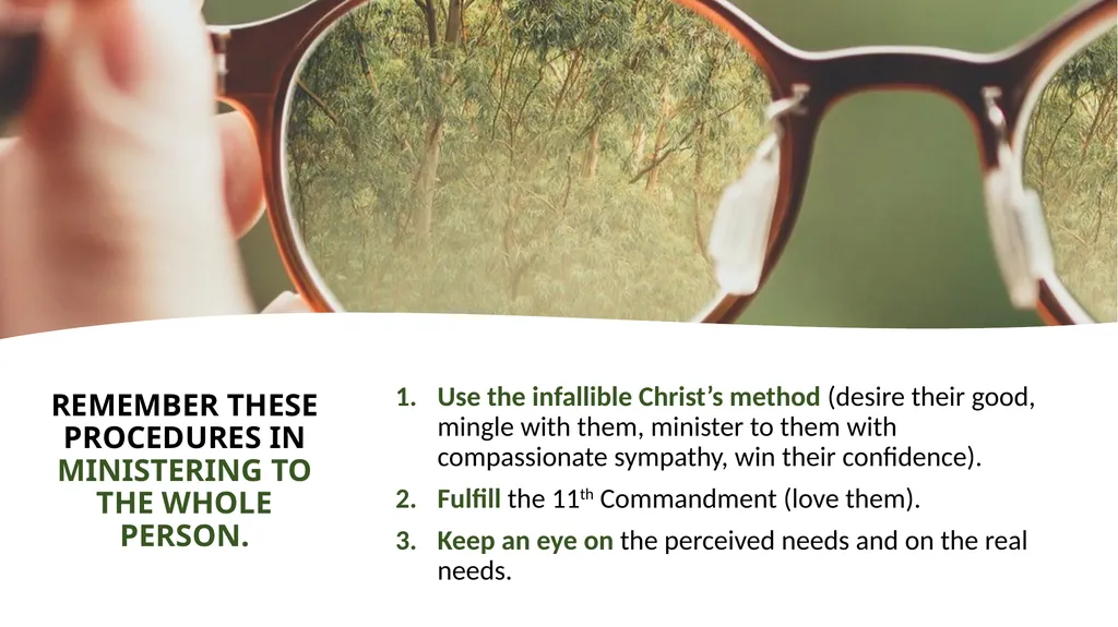 SEVEN STEPS for Sharing Jesus SEMINAR PREPARED BY - slide 11 of 28