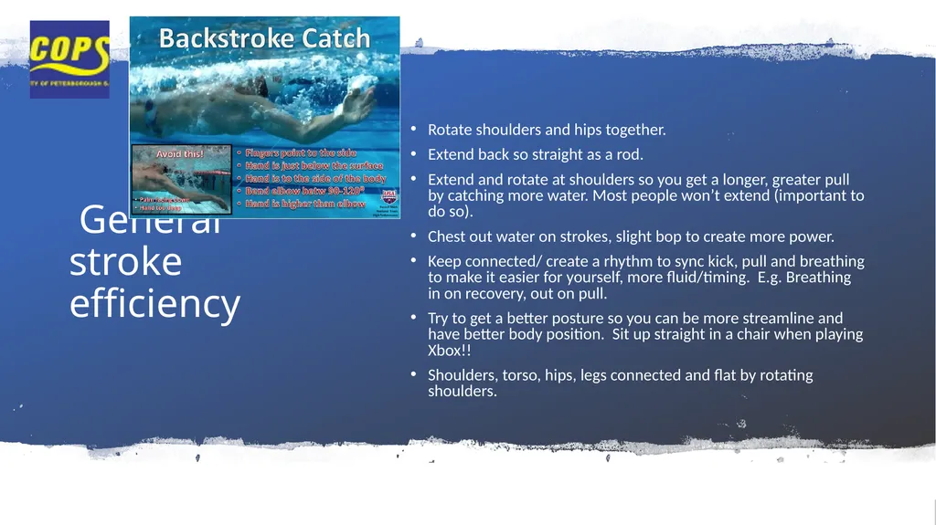 The basic backstroke technique Eve wright Best - slide 8 of 24