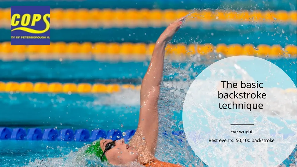 The basic backstroke technique Eve wright Best - slide 1 of 24