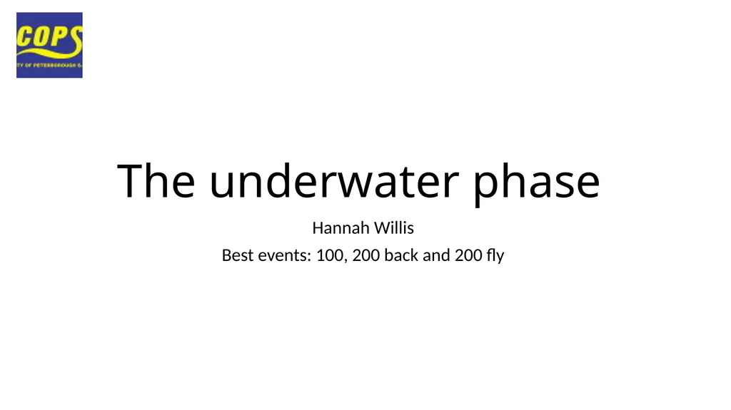 The basic backstroke technique Eve wright Best - slide 12 of 24