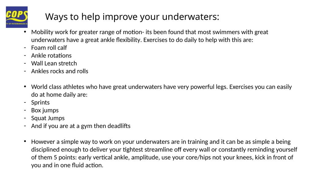 The basic backstroke technique Eve wright Best - slide 18 of 24