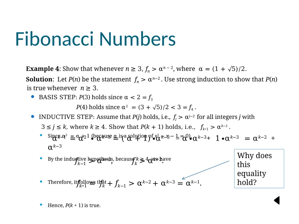Induction and recursion Chapter 5 Copyright © - slide 39 of 74