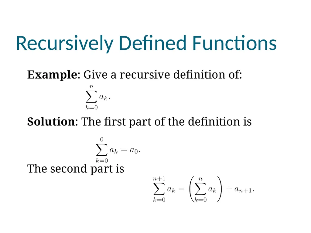 Induction and recursion Chapter 5 Copyright © - slide 37 of 74