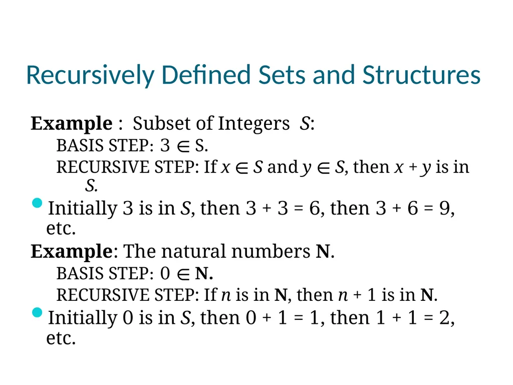 Induction and recursion Chapter 5 Copyright © - slide 43 of 74