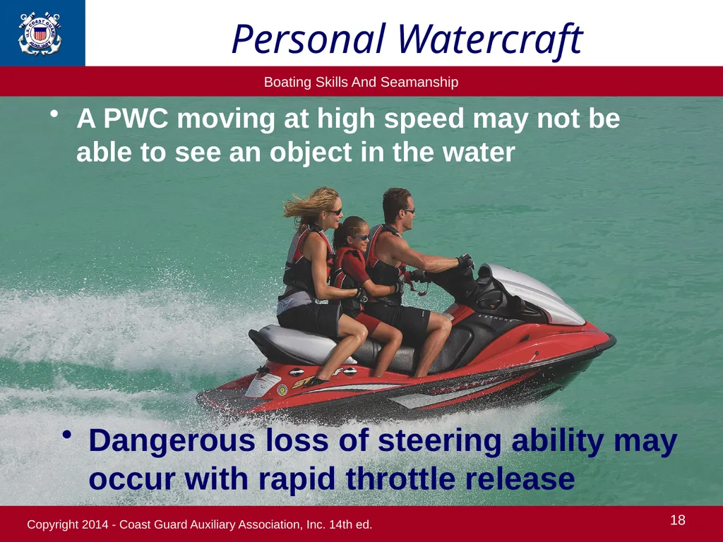 1 Boating Safety Chapter 8 Copyright 2014 - Coast - slide 18 of 31