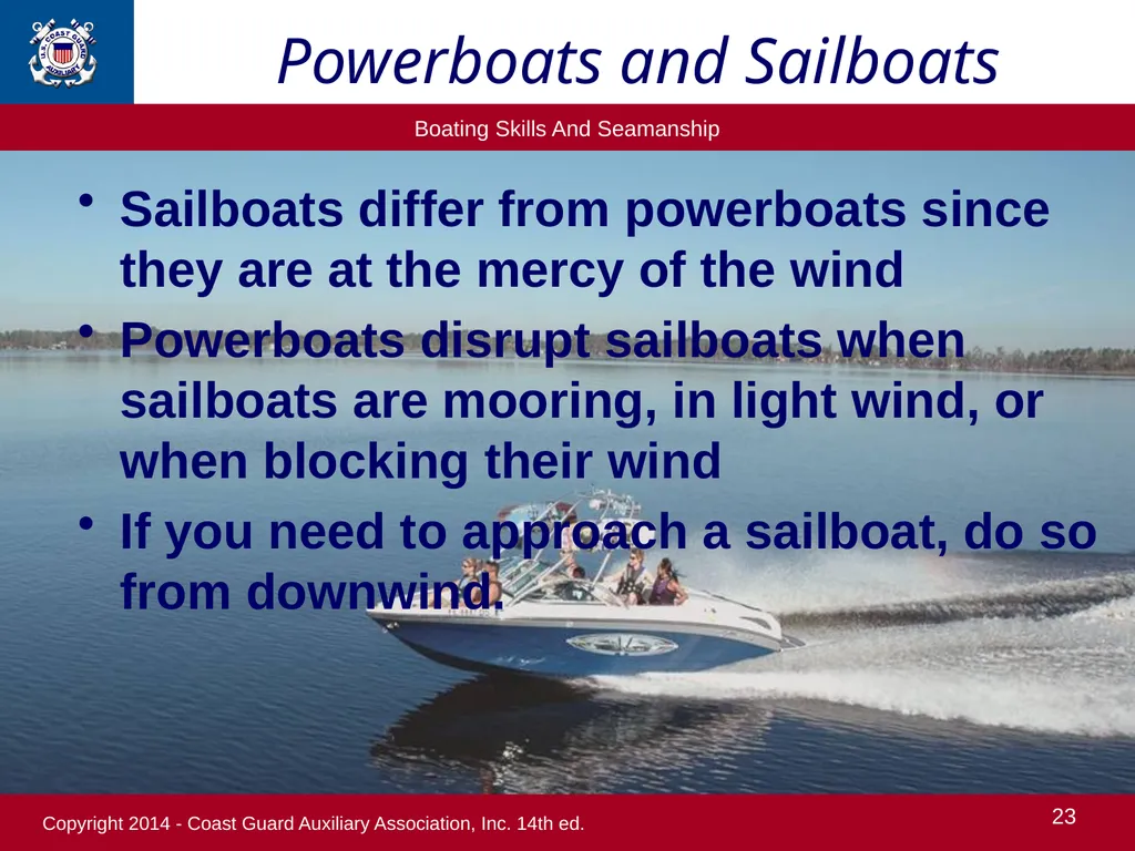 1 Boating Safety Chapter 8 Copyright 2014 - Coast - slide 23 of 31
