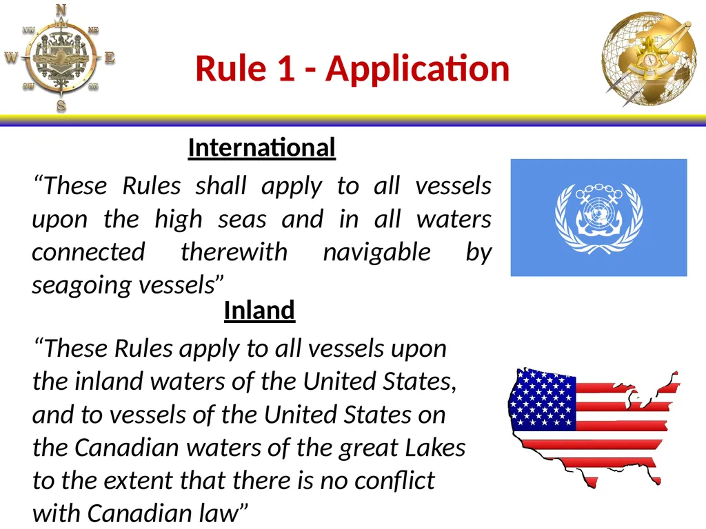 NS101 Rules of the Road (1-19) Enabling Objectives - slide 3 of 39