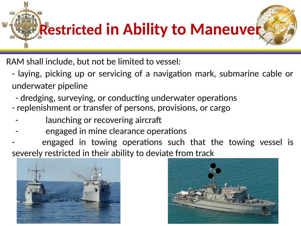 NS101 Rules of the Road (1-19) Enabling Objectives - slide 8 of 39