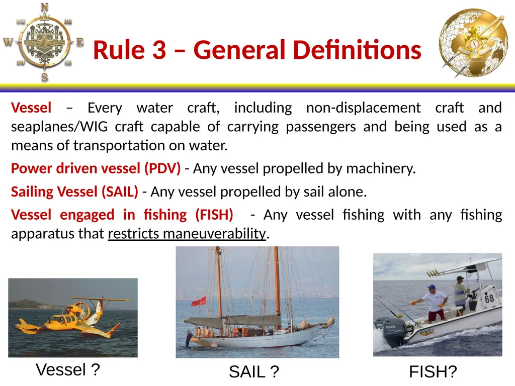 NS101 Rules of the Road (1-19) Enabling Objectives - slide 6 of 39