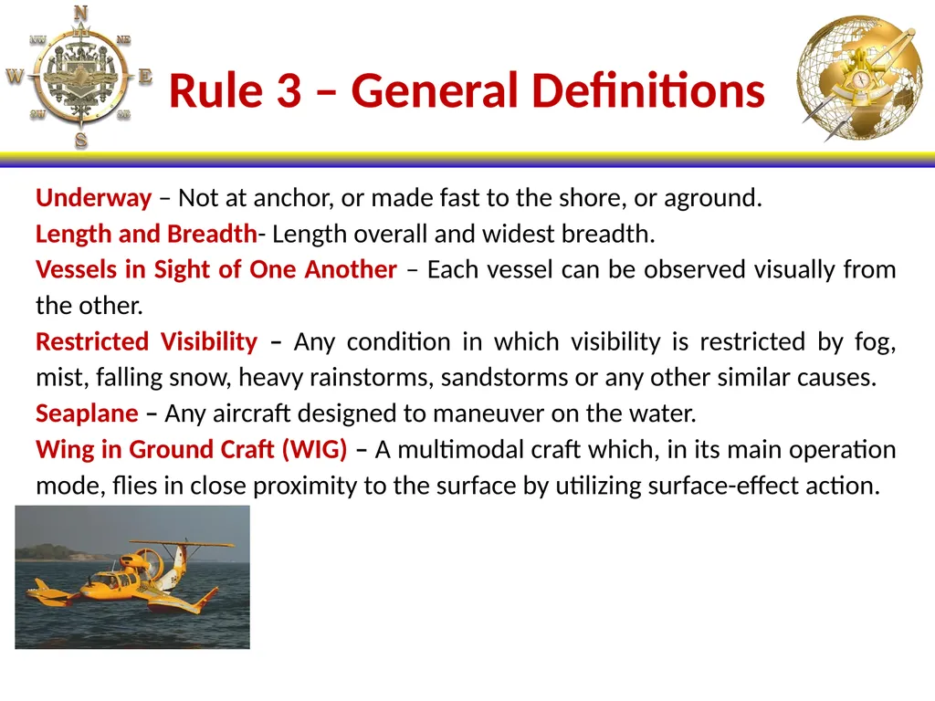 NS101 Rules of the Road (1-19) Enabling Objectives - slide 9 of 39