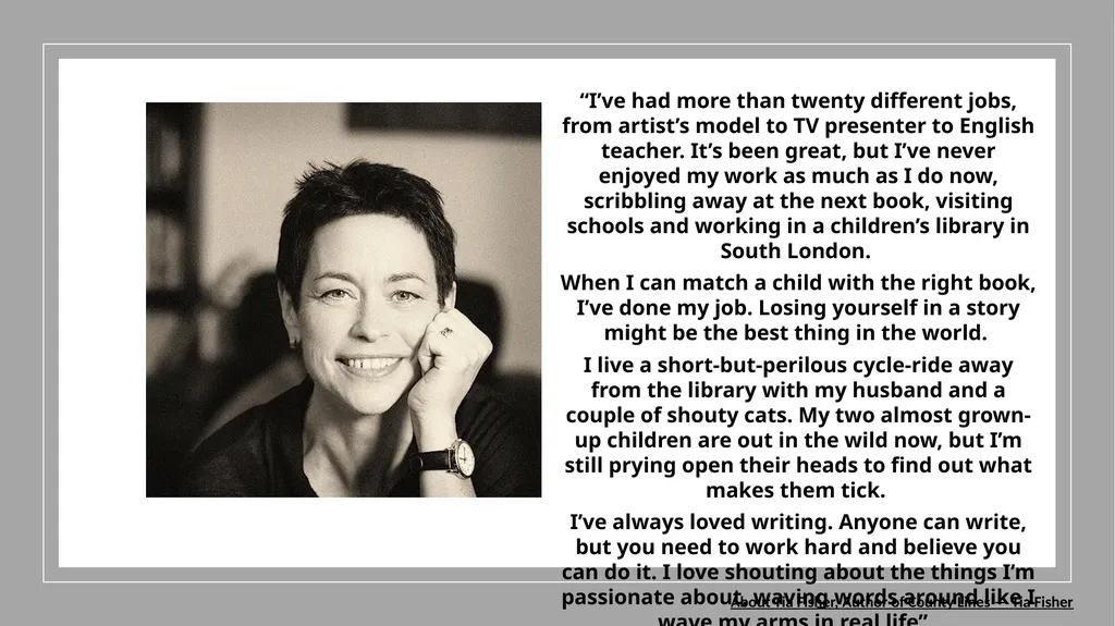 TIA FISHER “I’ve had more than twenty different - slide 2 of 6