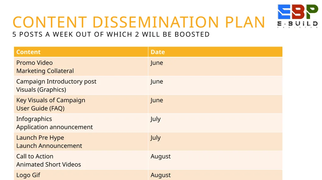 Digital Media Marketing Plan Ebuild Pakistan 15th - slide 6 of 14