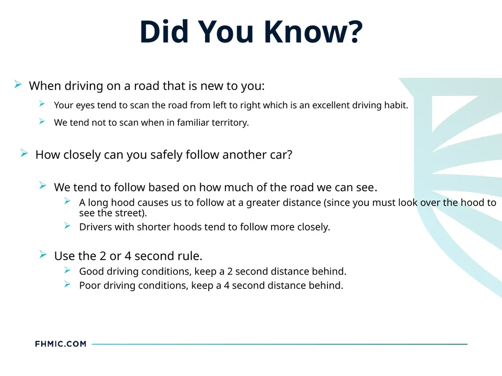 Driver Safety Driving Safety How safe are our - slide 10 of 12