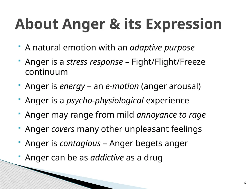 Teaching Children Self-Regulation of Anger: A - slide 6 of 41