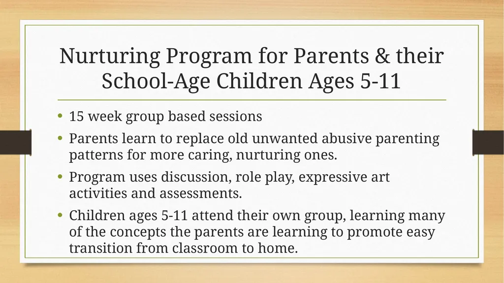Nurturing Parenting Programs® Evidence-Based - slide 37 of 55