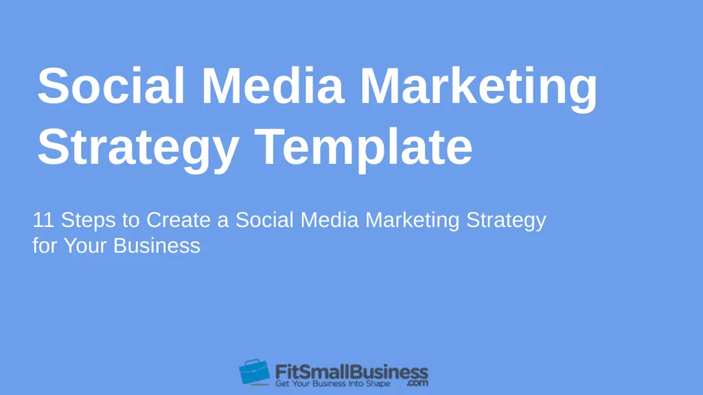 Social Media Marketing Strategy Template 11 Steps - slide 1 of 16