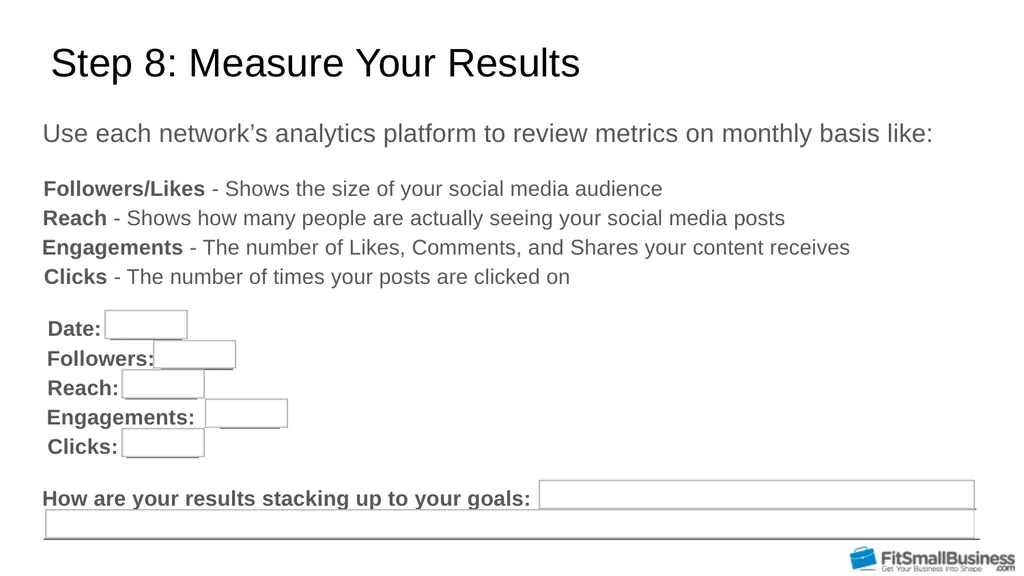 Social Media Marketing Strategy Template 11 Steps - slide 12 of 16