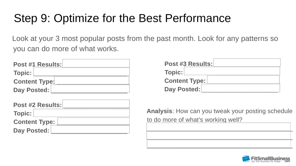 Social Media Marketing Strategy Template 11 Steps - slide 13 of 16