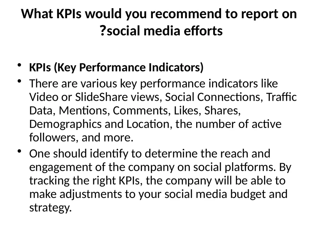 Social Media Interview Questions and Answers - slide 6 of 13