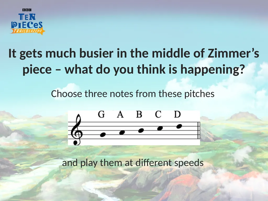 Hans Zimmer Earth Primary / KS2 / 2nd Level - slide 15 of 26