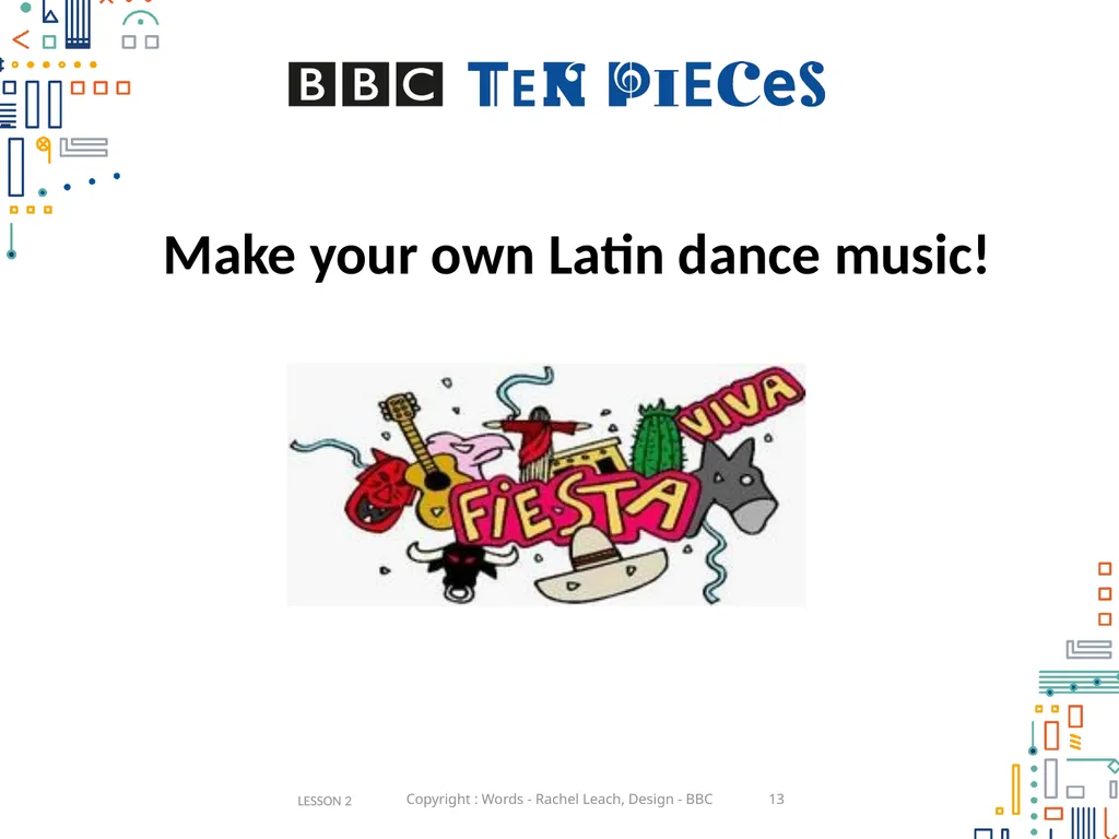 Leonard Bernstein Mambo Primary classroom lesson - slide 13 of 30