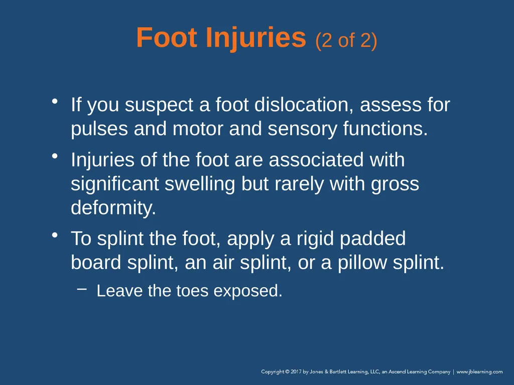 Chapter 31 Orthopaedic Injuries National EMS - slide 106 of 152