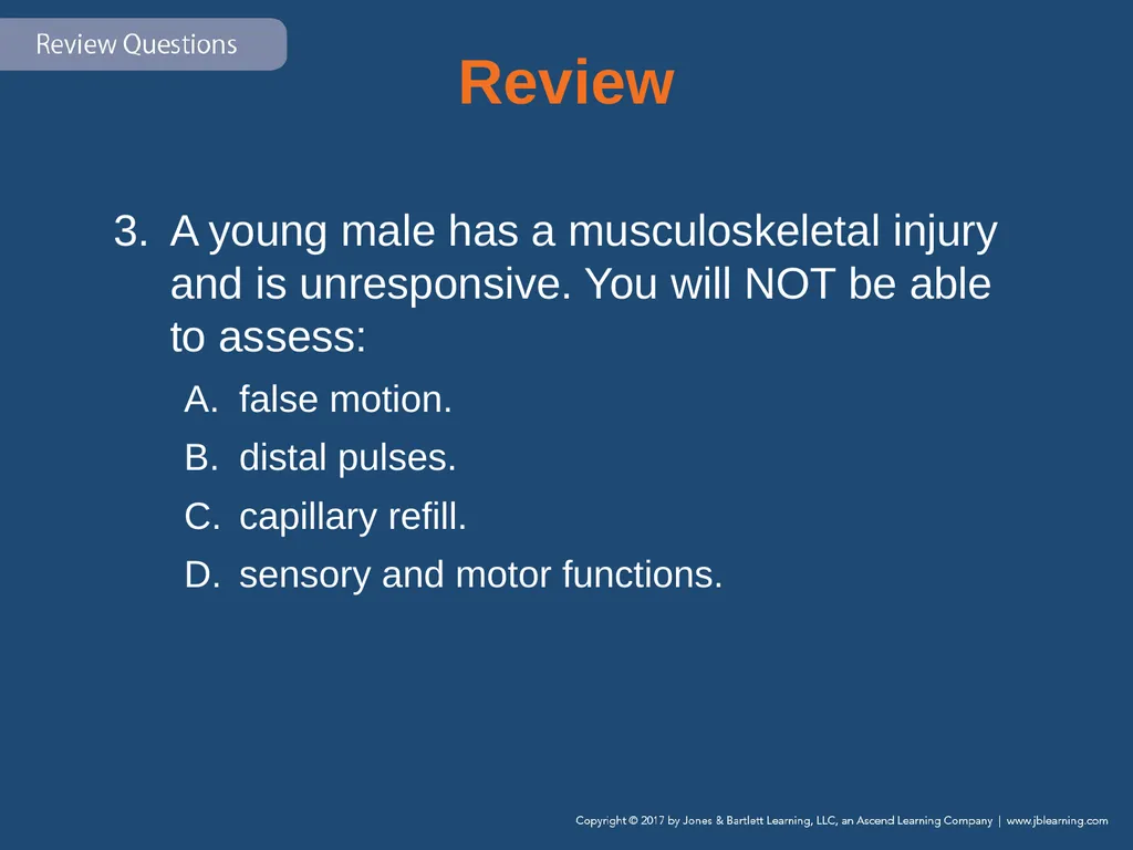 Chapter 31 Orthopaedic Injuries National EMS - slide 122 of 152