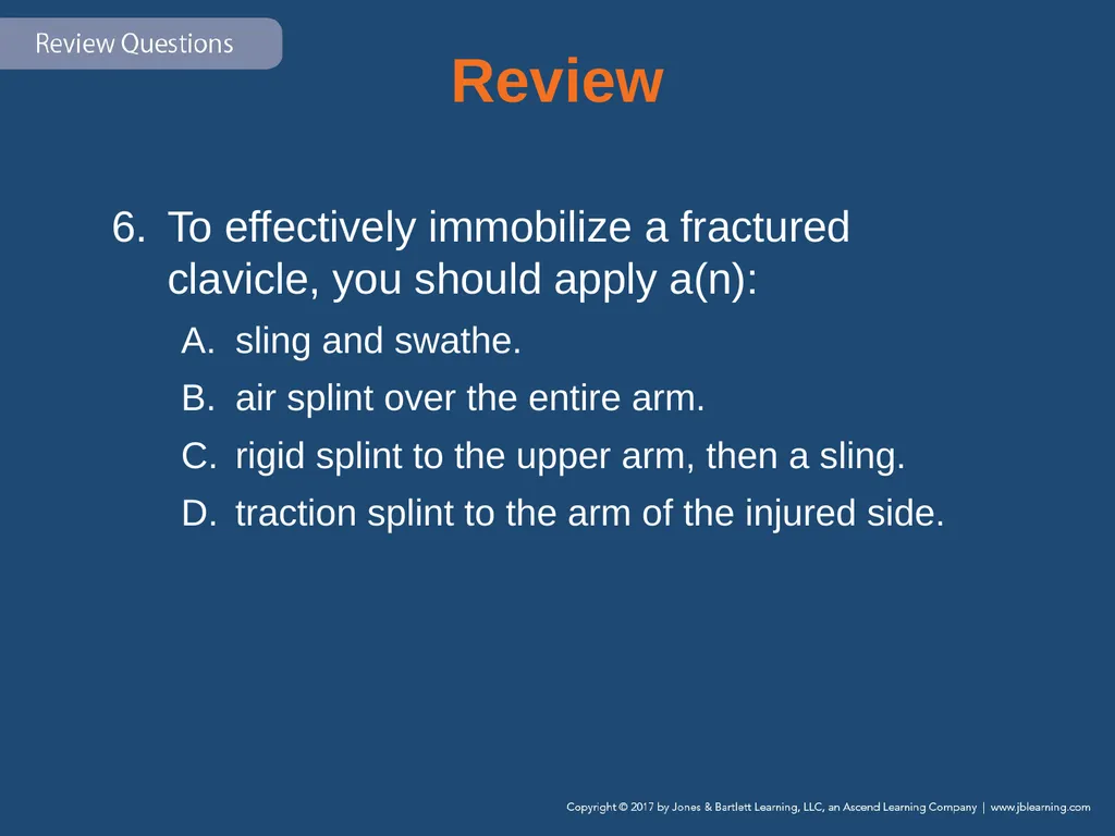 Chapter 31 Orthopaedic Injuries National EMS - slide 133 of 152