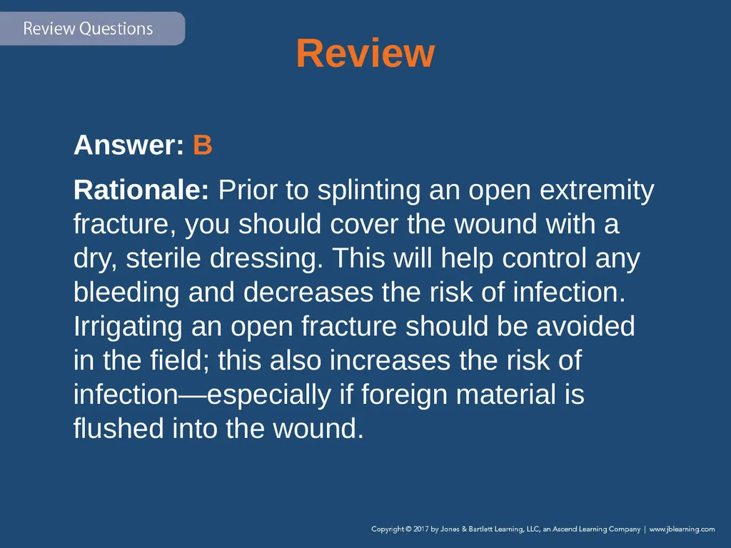 Chapter 31 Orthopaedic Injuries National EMS - slide 142 of 152