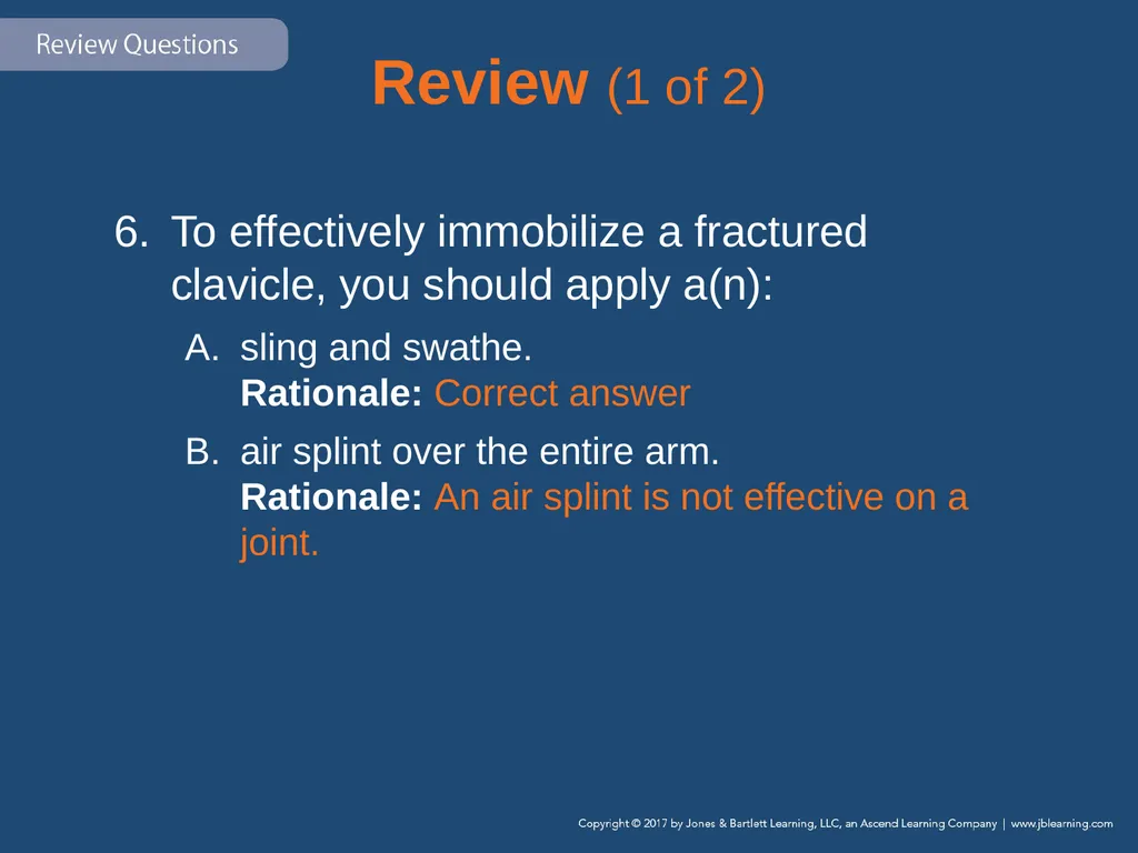 Chapter 31 Orthopaedic Injuries National EMS - slide 135 of 152
