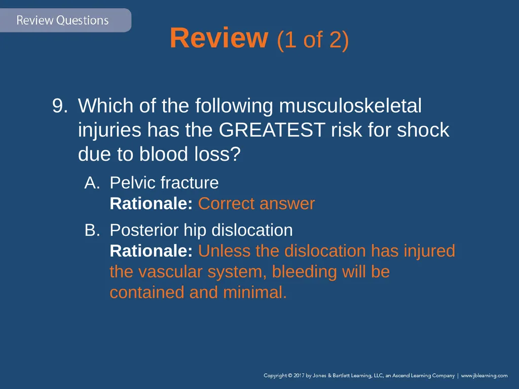Chapter 31 Orthopaedic Injuries National EMS - slide 147 of 152