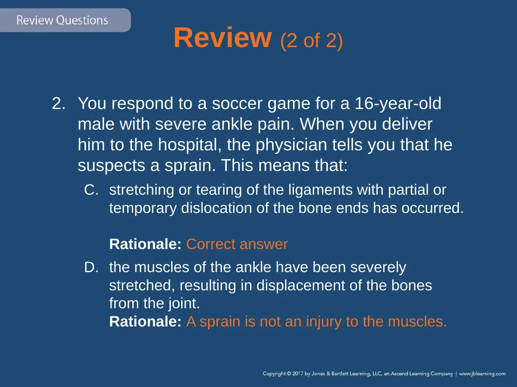 Chapter 31 Orthopaedic Injuries National EMS - slide 121 of 152