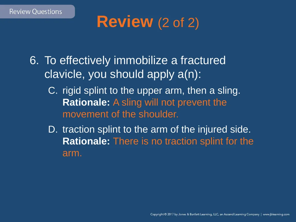 Chapter 31 Orthopaedic Injuries National EMS - slide 136 of 152