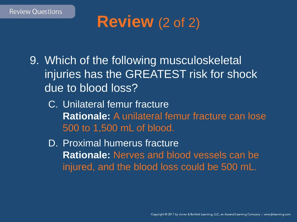 Chapter 31 Orthopaedic Injuries National EMS - slide 148 of 152