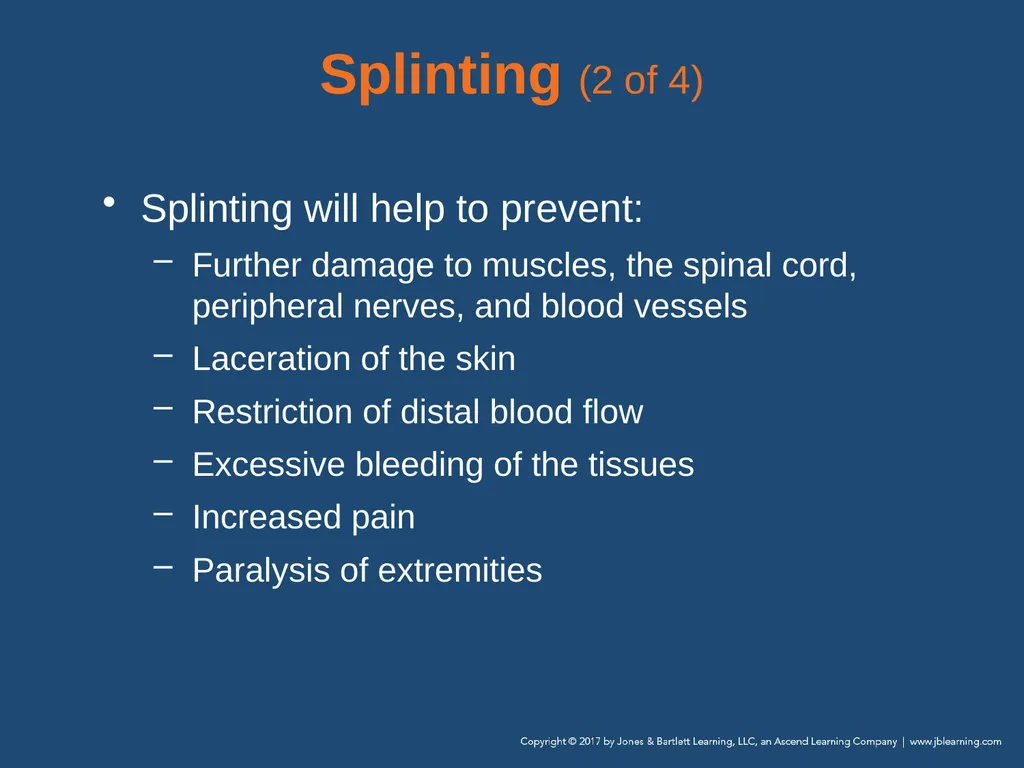 Chapter 31 Orthopaedic Injuries National EMS - slide 60 of 152