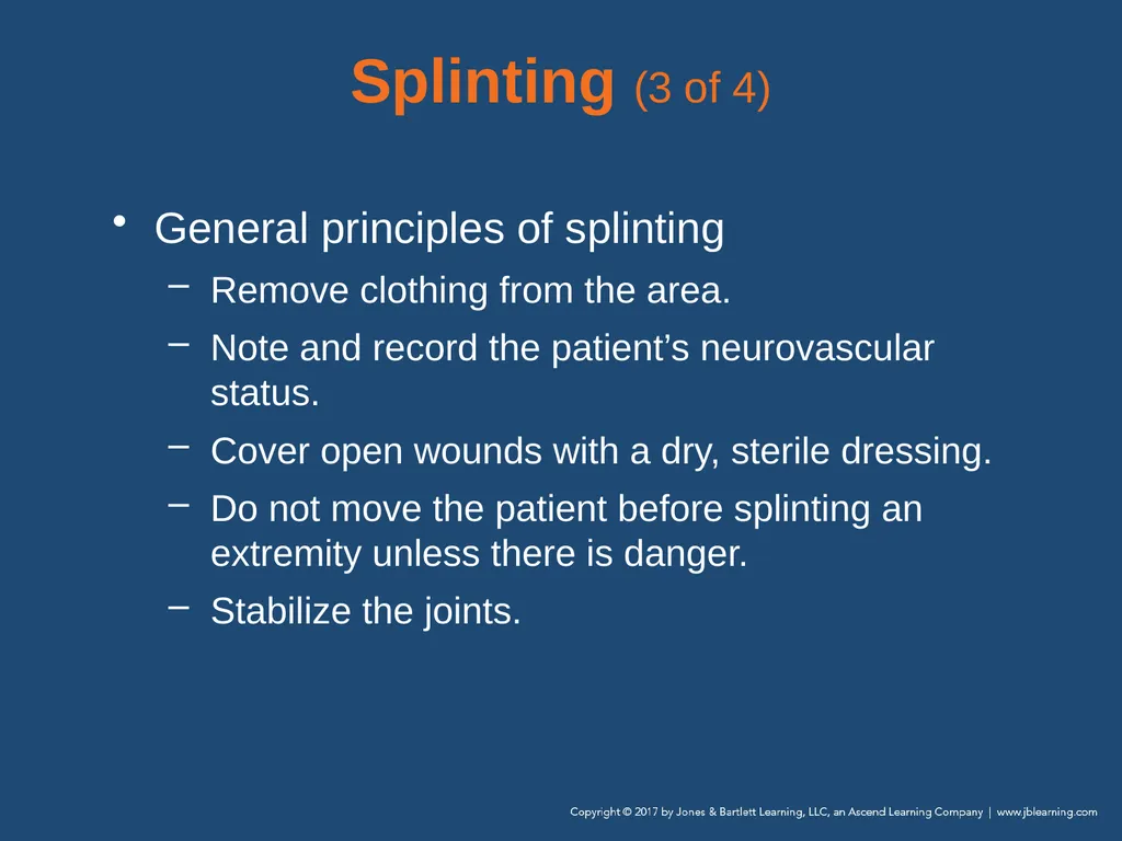 Chapter 31 Orthopaedic Injuries National EMS - slide 61 of 152