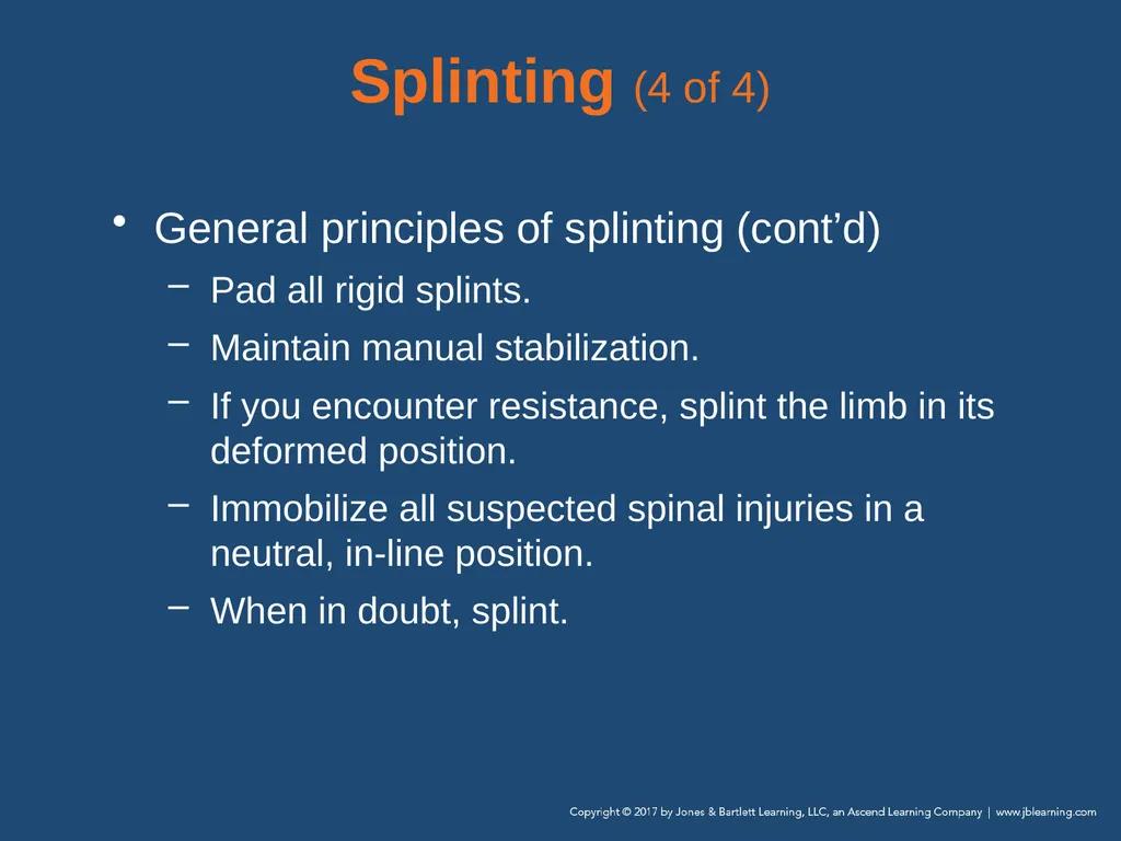Chapter 31 Orthopaedic Injuries National EMS - slide 62 of 152