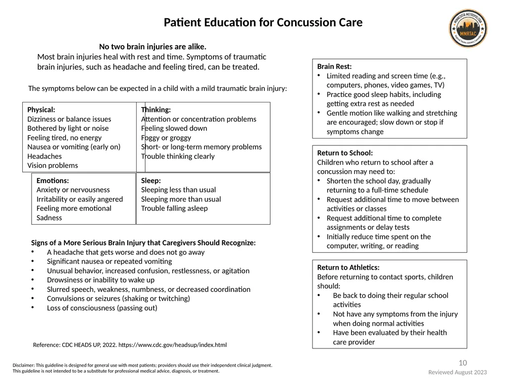 Pediatric Trauma Resources: Head and Neck 1 - slide 10 of 16