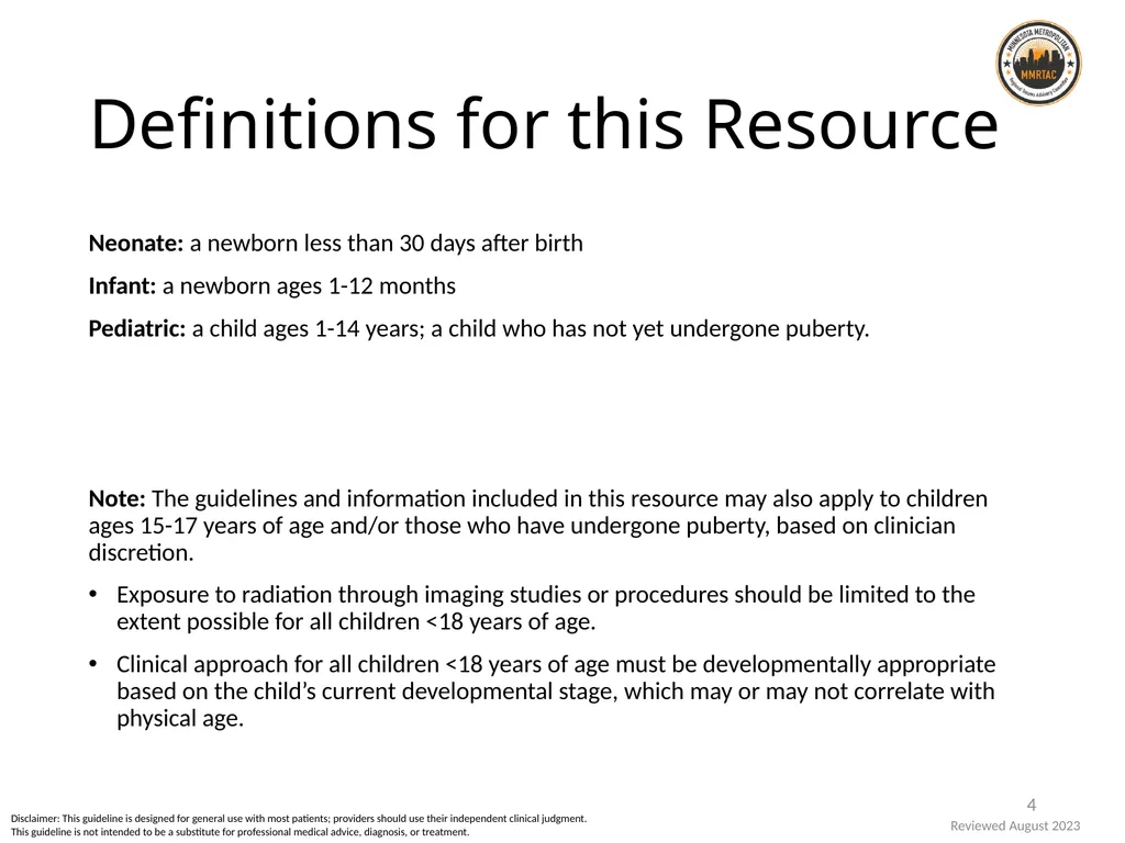 Pediatric Trauma Resources: Head and Neck 1 - slide 4 of 16